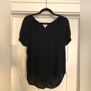 New with Tags! Black short sleeved A.N.A. blouse
